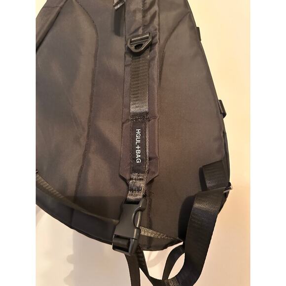 HGUL+Bag Adjustable Strap Pockets Black Crossbody Sling Bag Travel Outdoor - Picture 4 of 9